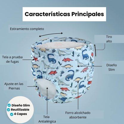 Pack x3 - Pañales de Entrenamiento Reutilizable Antifluido