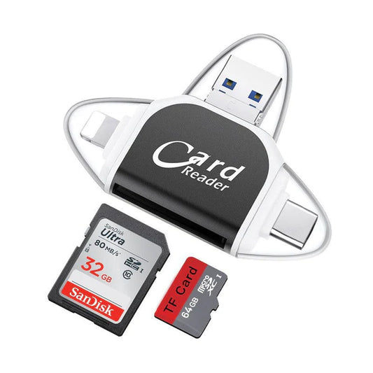 Lector de tarjetas SD/Micro SD Universal 4 en 1