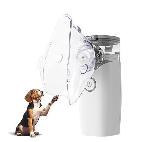 Inhalador nebulizador portátil mascotas